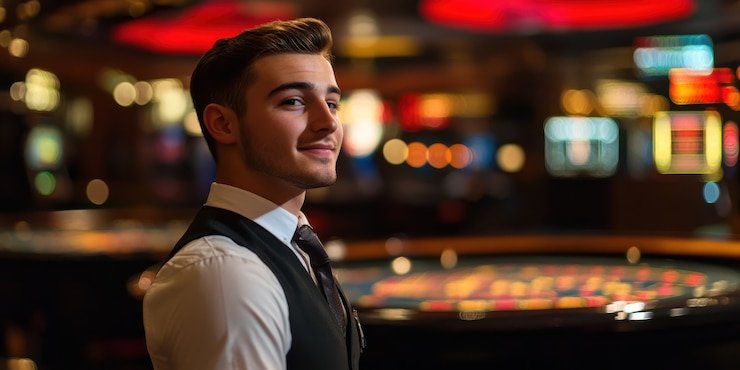 Live blackjack table on sumseltoto login showing real dealer, player cards, and mobile betting interface